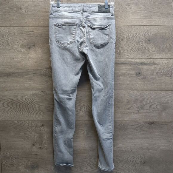 Zara Low Rise Gray Stretch Skinny Jeans Women's Regular Size 6 - Picture 6 of 9